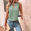 Elegant Pleated V-Neck Vest - 2025 Summer Fashion for Women