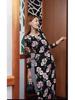 Elegantes französisches figurbetonendes florales Netz-Kleid mit Taillenschnürung