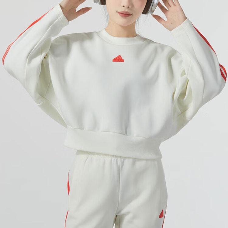 (WMNS) adidas Future Icons 3-Streifen Sweatshirt Asien-Größe 'Beige Orange' Damen IS3878