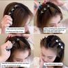 Funkelnde Kristall Strass Zopf Haar Klee Clips für Dickes Dünnes Haar Mädchen/Damen Zopf Haarspangen Haarstyling Zubehör