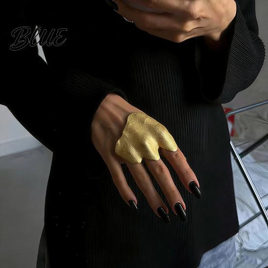 Exquisite Craftsmanship Ring Finger Adjustable Fit Irregular Pleated Joint Durable
