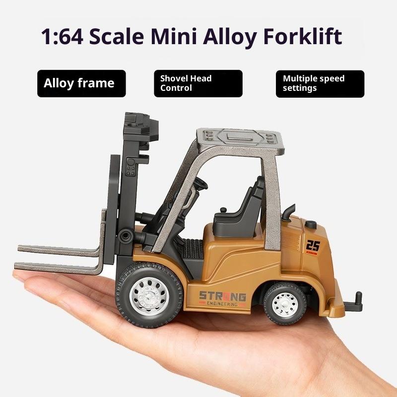 Latest 1:64 Mini Excavator Desktop Series 2.4g Mini Excavator Flip Truck Bluetooth Mobile App Control Bulldozer Remote Control