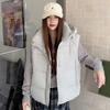 2025 Autumn/Winter New Collection, Korean Edition, Loose, Stand Up Cotton Vest, Female, Loose, Cotton Shoulders, Outerwear