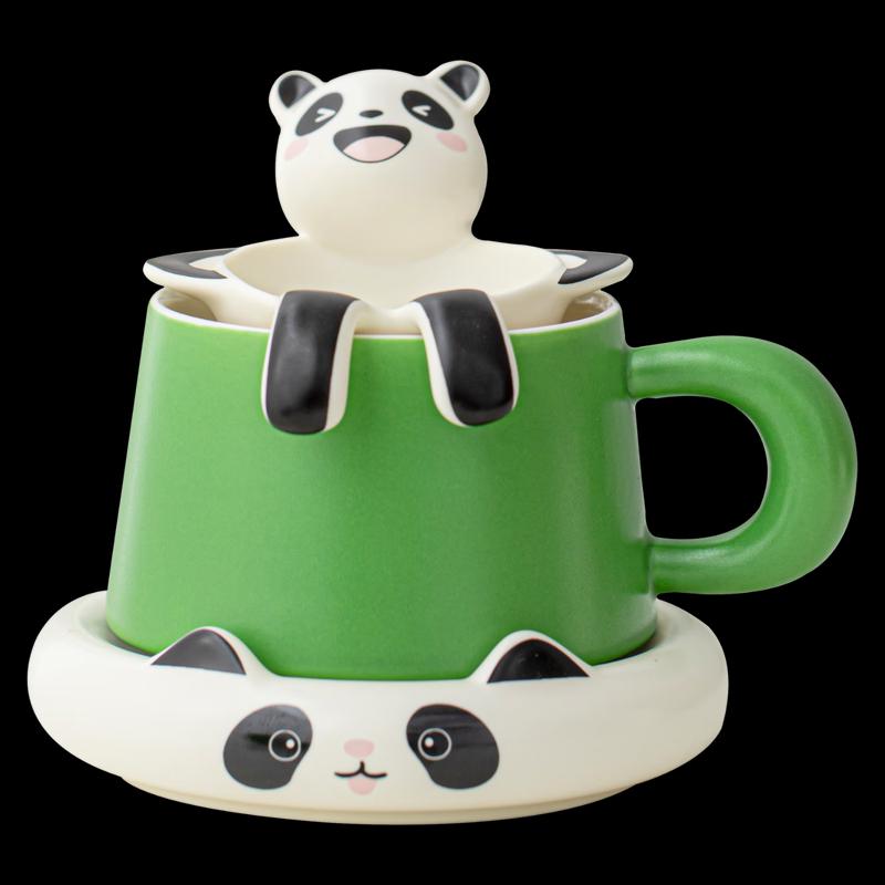 Panda Ceramic Tea Infuser Mug