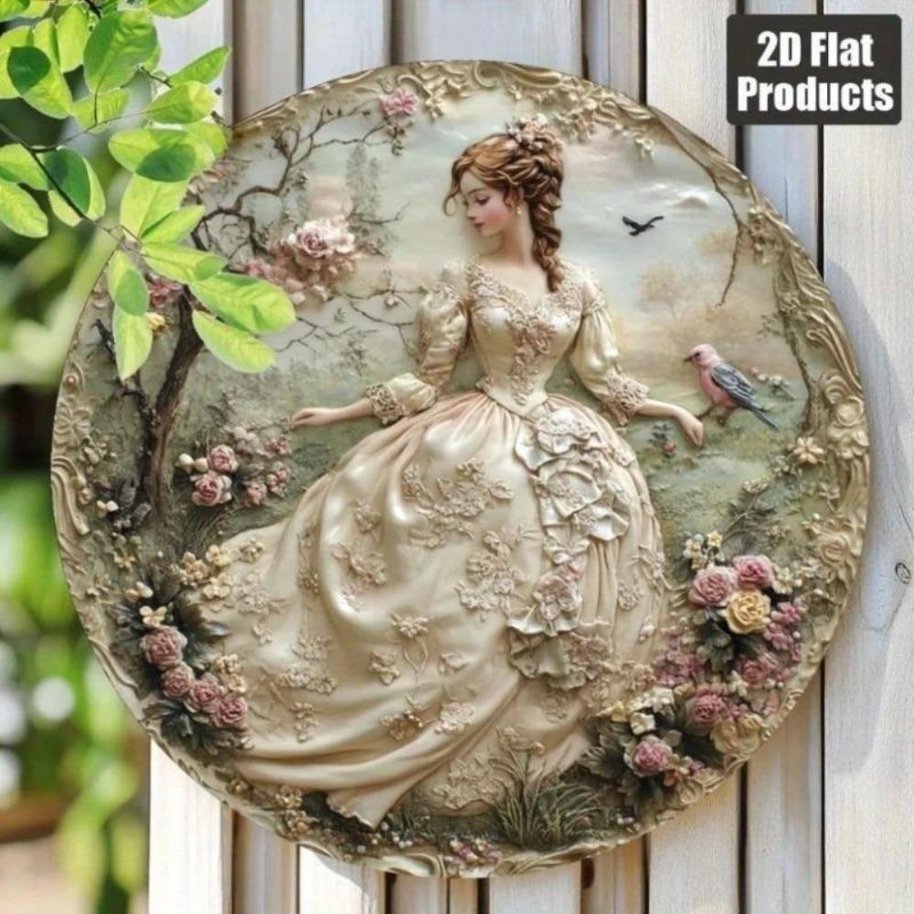 Vintage Floral Bird Garden Metal Sign Home Decor Wall Art Gift