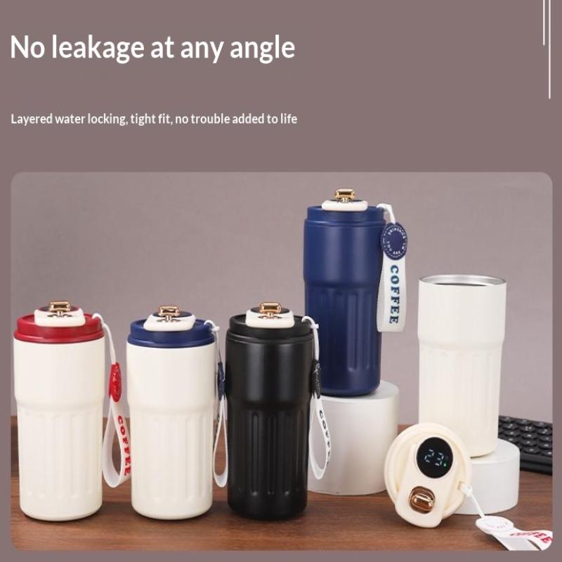 Hochwertiger Becher Heiß- und Kalt-Vakuumisolierter Becher Edelstahlbecher Tragbarer Wasserbecher