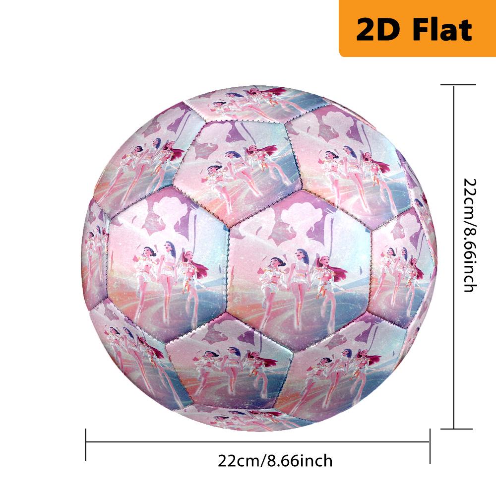 Fantasy Warriors Cosmic Light Football Suitable for Both Training and Competition Outdoor Sports High Elasticity Very Elastic Unique Football Gifts