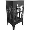 Freestanding Bioethanol Fireplace FOXTROT Black