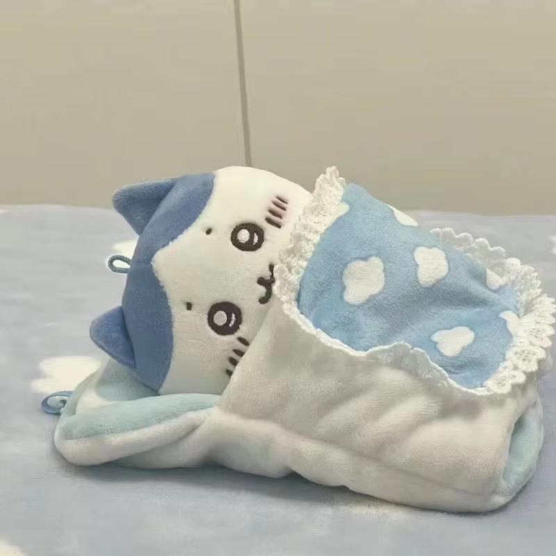 Süßer Schlafsack Chiikawa Baby-Schlafsack Baumwoll-Plüschtier Chiikawa Plüsch-Schlüsselanhänger Taschenanhänger Dekoratives Plüschtier Geschenk