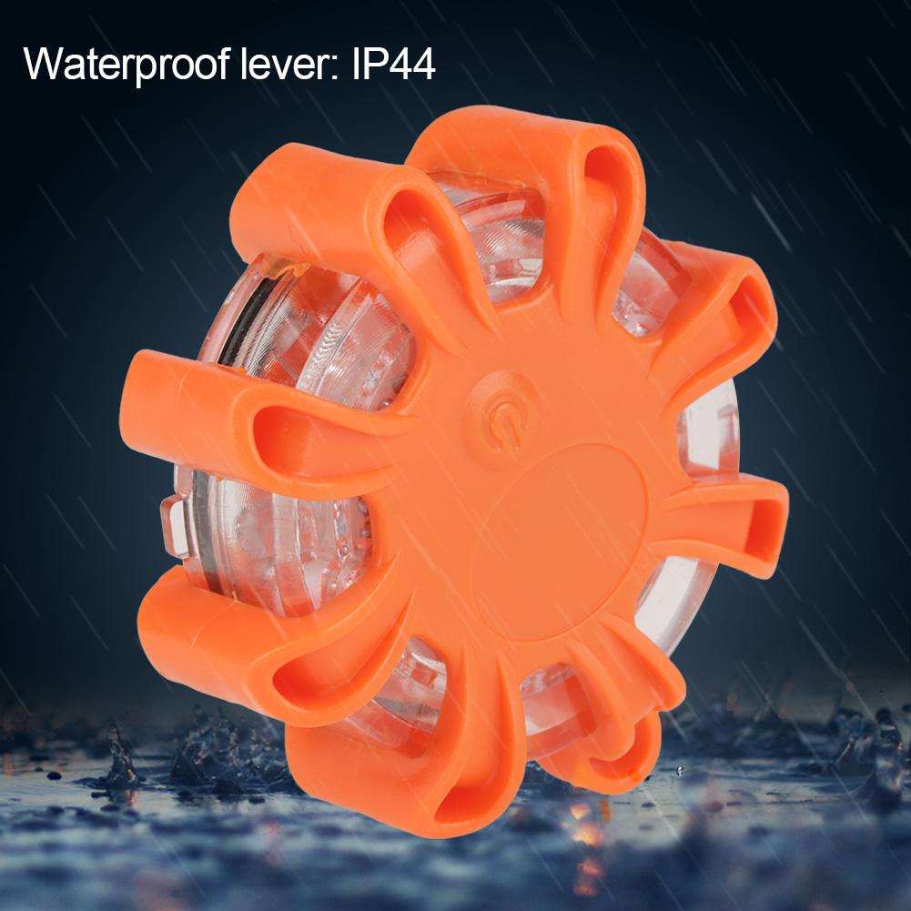 Multi Function 8LED Roadside Warning Flashing Safety Emergency Light for Car  Boat(Orange)