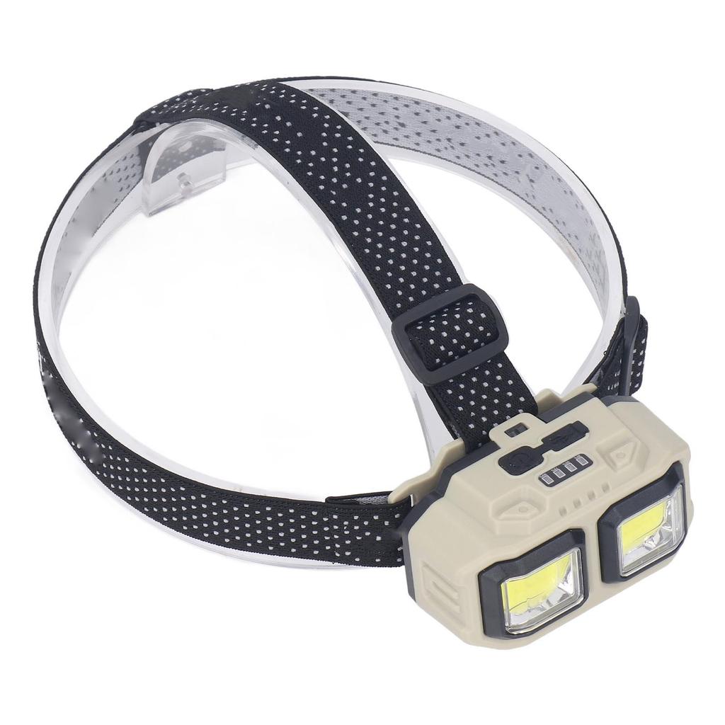 LED COB Headlamp Super Bright USB Rechargeable Lightweight  Mounted Flashlight with Motion Senso