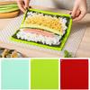 Silicone Sushi Rolling Mat with Bamboo Pattern Non-Stick Reusable Sushi Maker for Rolls Rice Balls Essential Kitchen Tool for Homemade Sushi