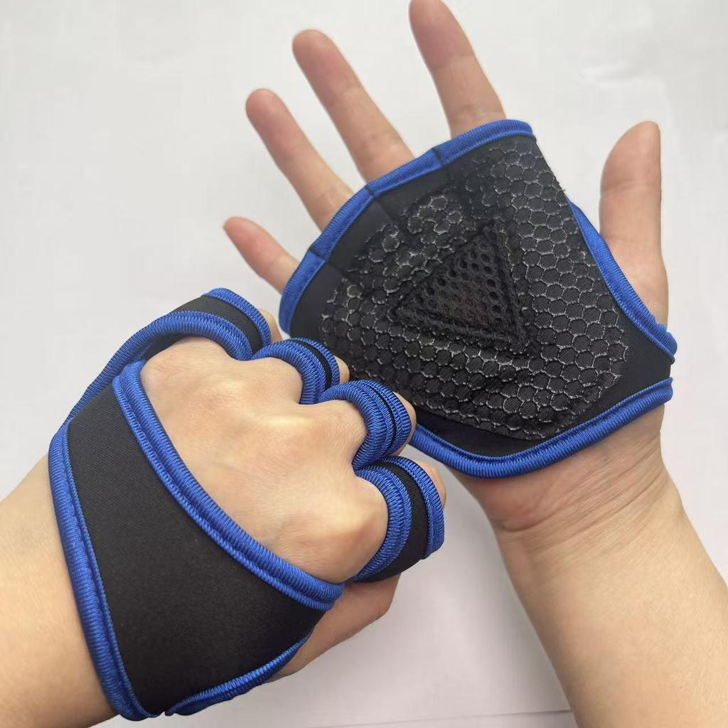 Unisex Half-Finger Fitness Gloves with Extended Wrist Guard - Non-Slip, Wear-Resistant for Weightlifting and Pull-Ups