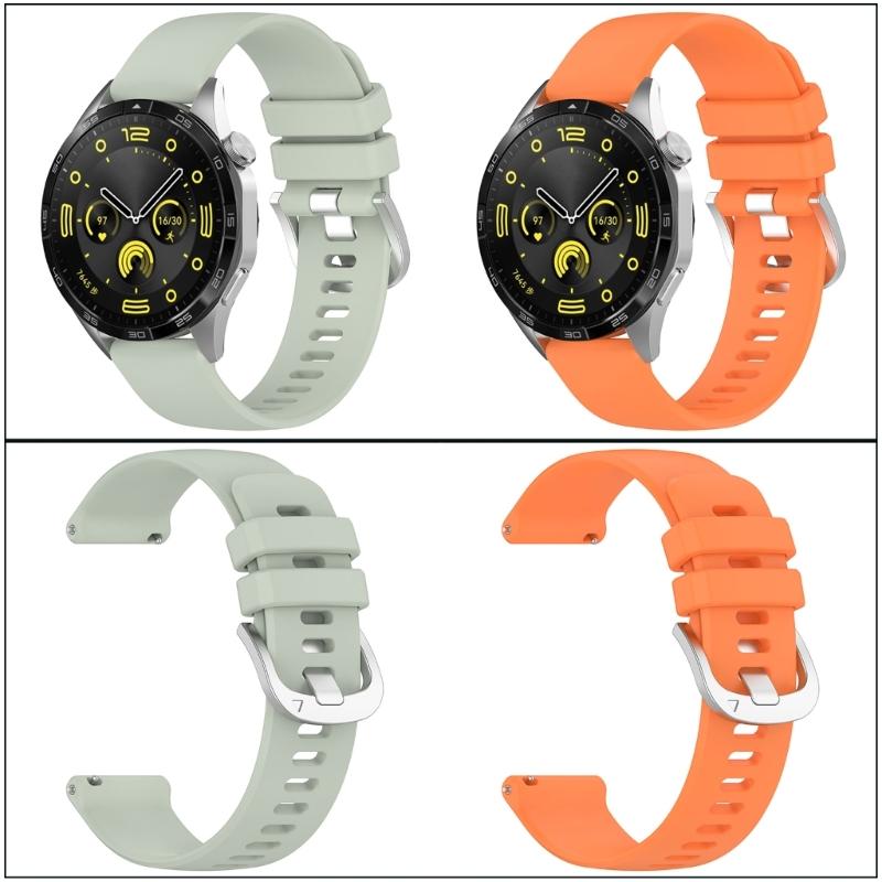 Silicone Watch Band 22mm for Watch GT5 41mm/GT4 41mm Smartwatches Lightweight Watch Strap for Fitness