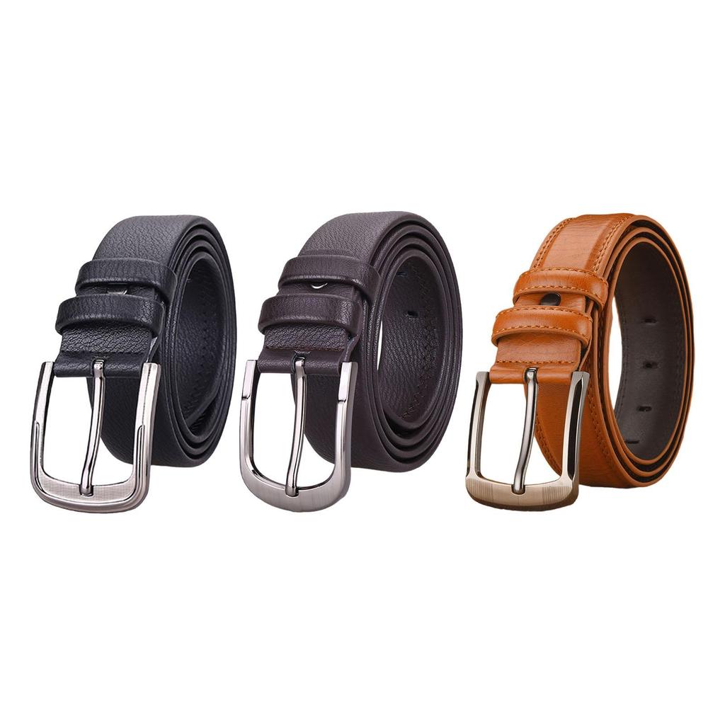 PU Leather Belt Length 120cm Men Belt for Jeans Accessories Work Outdoor