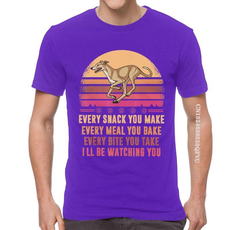 Greyhound T Shirts Men Novelty T Shirts Whippet Sighthound Dog Lover Tshirts Cotton Oversized Tee Tops Kawaii Clothes