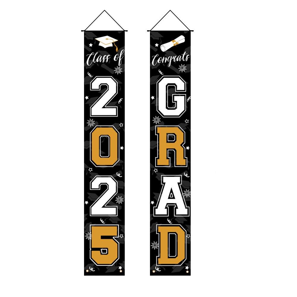 

Celebrate Graduation Photography Backdrop Congrats Grad Porch Hanging Flag Studio Prop Style 4