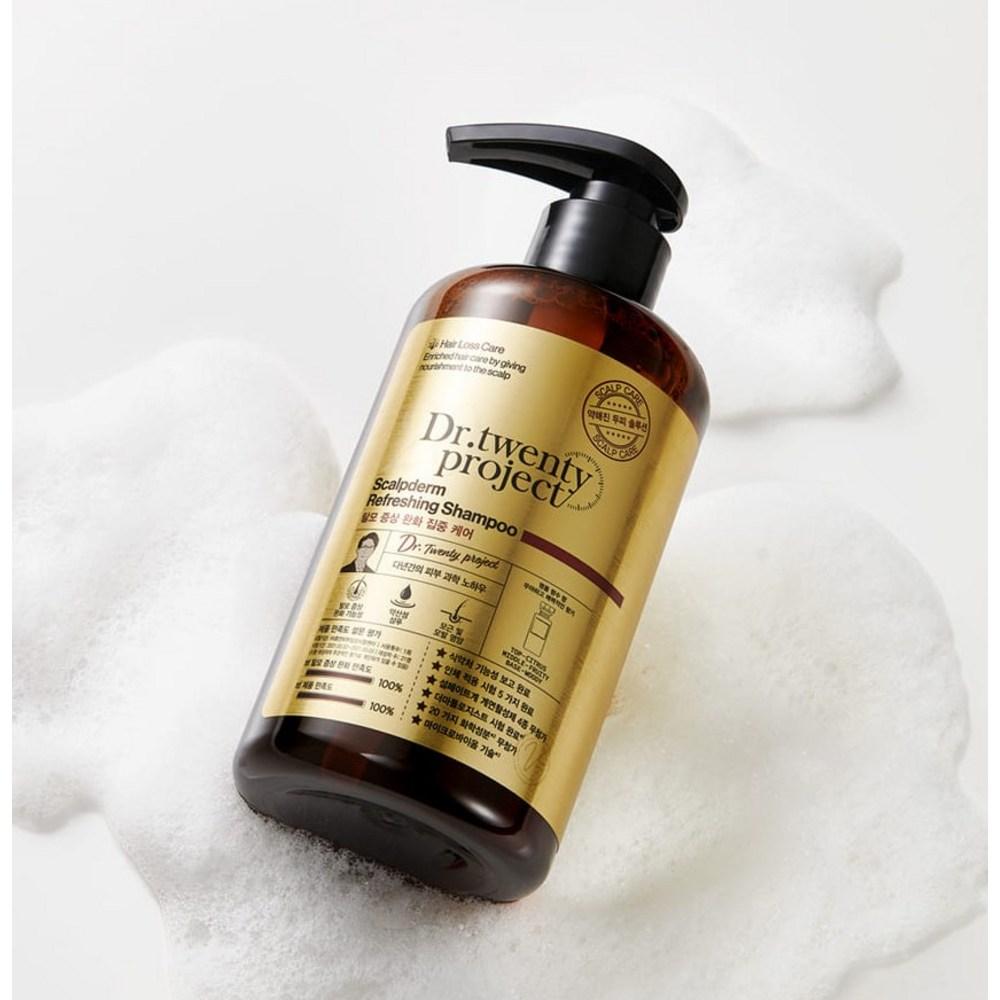 Dr. Twenty Project Scalpderm Odświeżający Szampon Cytrusowo-Owocowo-Drzewny Zapach, 500ml, 1 sztuka