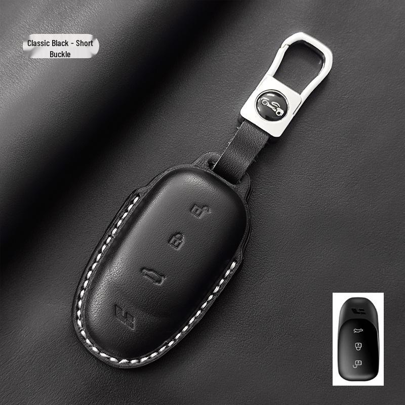 Genuine Leather Key Case for Ideal I6 L9MAX/L8/L7/L6/ONE/Mega - High-End with Buckle Shell