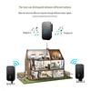 Smart Wireless Self-Powered Doorbell Switch for Home - Long Range, Two-to-One Ding-Dong Caller for the Elderly