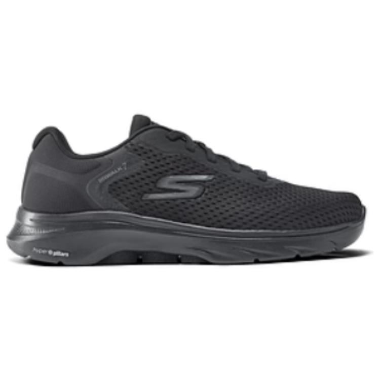 Skechers Go Walk 7 Zapatos Casuales Cómodos Ligeros de Caña Baja Zapatilla para Hombre Negro 216636-BBK