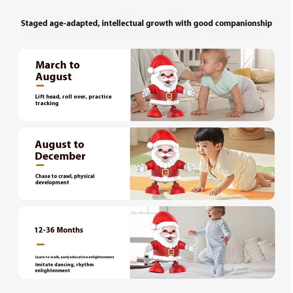 Battery Dancing Santa, Claus Cheer Christmas Concert ,Dancing Decorations Christmas Decorations Festive Holiday