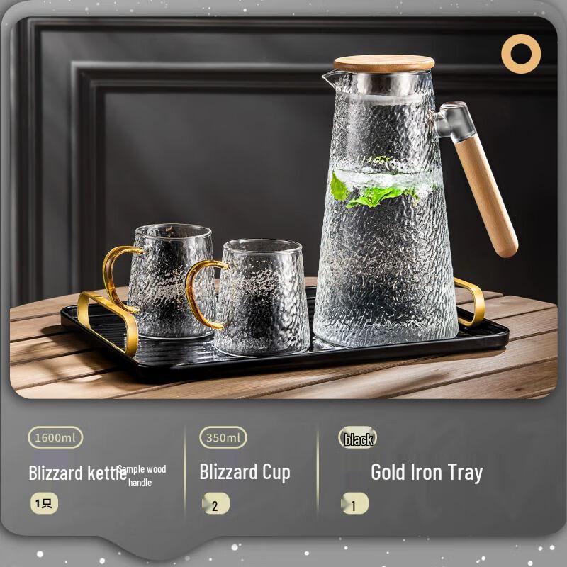 Nierxin Heat-Resistant Glass Water Pitcher