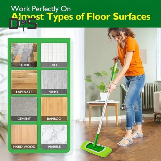 4 Pezzi Coprimocio per Mocio per Tavole Piccole Grandi Bordo Elastico Pulizia Profonda Riutilizzabile Lavabile Panni per Mocio per Swiffer