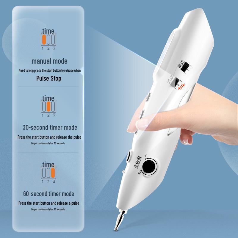 Electronic Beauty Acupoint Meridian Pen for Facial Massage and Acupuncture