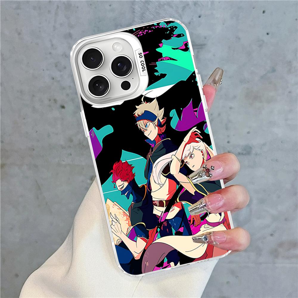 Black Clover Phone Case For IPhone 16 15 14 13 12 11 Pro Max X XR XSMAX 8 7 Plus Matte Shockproof Back Cover
