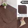 NINETAI Peel And Stick Floor Tile, 50pcs Vinyl Plank Wood Grain Look 11.81in*11.81in/48 Sq.Ft, Kitchen Mats For Floor
