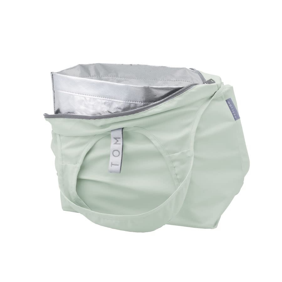 Kururito Cooler Mini Marche Bag Eco keeps things gift [MOTTERU] bag, cool, stylish, foldable, compact, cloth, cute, outdoor, (green)