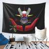Mazinger Z Goldorak Actarus Grendizer Mask Tapestry Wall Hanging Aesthetic Home Decor Tapestries for Living Room Bedroom