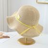 Foldable Summer Beach Sun Hat Women's Wide Brim Straw Hat Tulip Breathable Fashionable Coastal Sun Protection Hats
