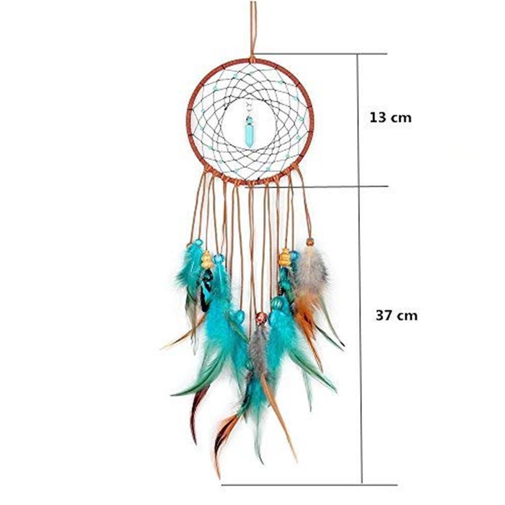 

Handmade Dream Catcher Pendant Colorful Feathers Decoration Wind Chimes Outdoor Garden Decoration Handicrafts Accessories One Size разноцветный