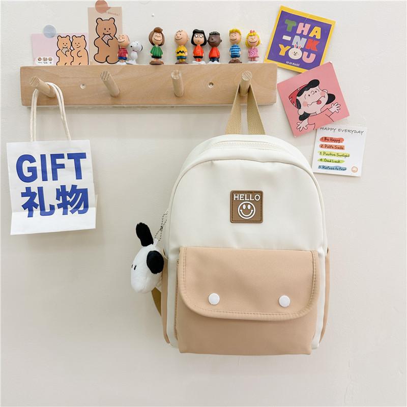 Cute Fashionable Canvas School Bag For Children Lightweight Comfort Fit For Boys And Girls