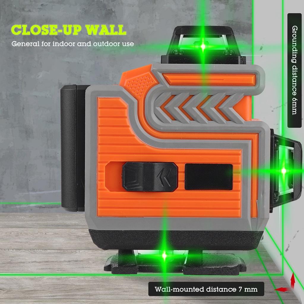 4800mAh IP54 16 Lines Laser Level 4D Self-Leveling 360 Horizontal And Vertical Cross Super Powerful Green Laser Level APP Control