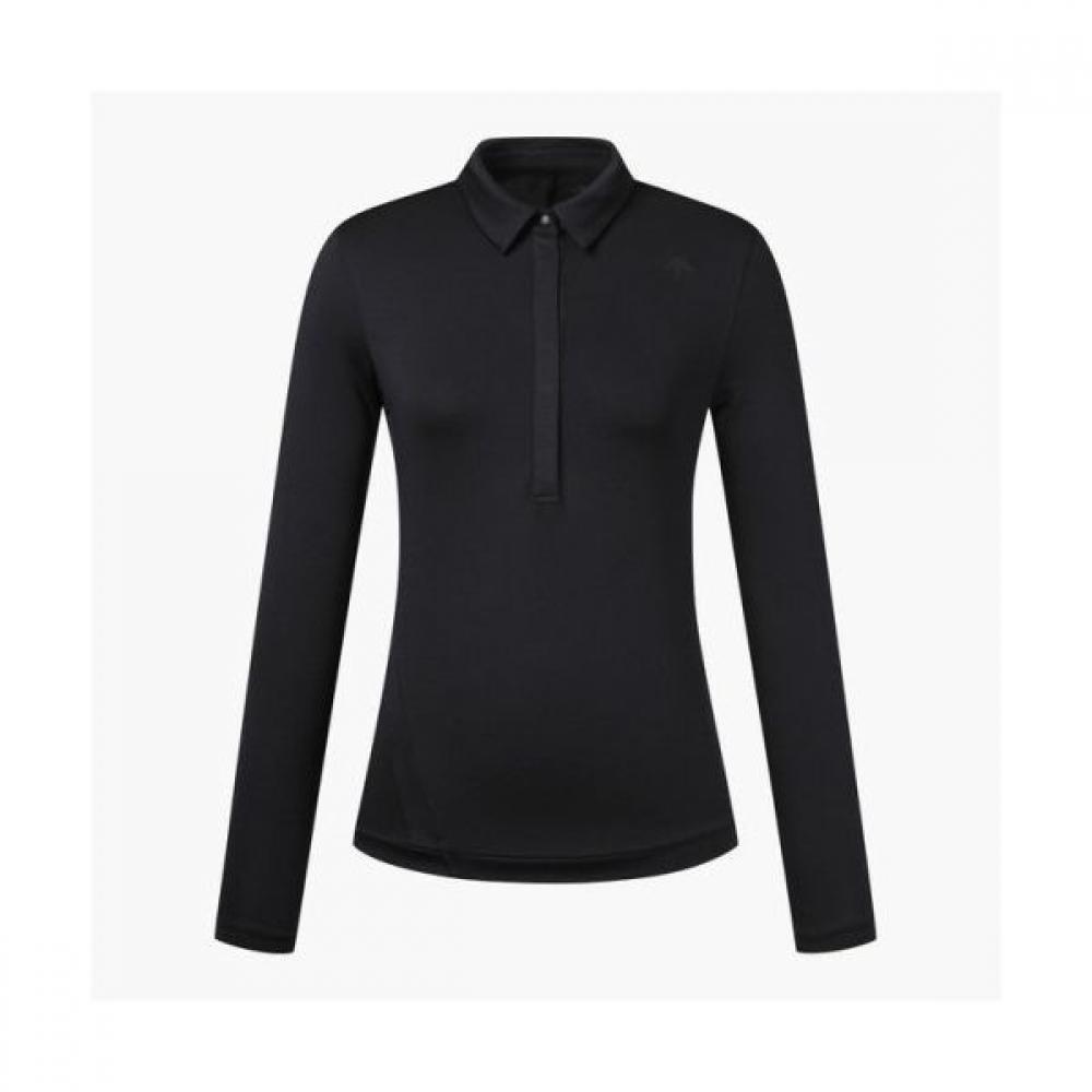 

DeScenTe Golf Women S SliT DeTail PoinT Collar T ShirT BLKGBLACK/85