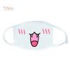 ALL-FASHION-MALL Λευκή Anime Εμοτικόν Μάσκα Στόματος Kaomoji Αντι-Σκόνης Kawaii Μάσκα Προσώπου