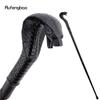 Black Luxury Snake Handle Fashion Walking Stick for Party Decorative Walking Cane Elegant Crosier Knob Walking Stick 94cm