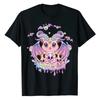 Pastel Baphomet Kitten Graphic Tee Soft Cotton Crewneck Short Sleeve TShirt Cute Occult Cat