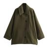 2026 Women's European & American Winter Lapel Long-Sleeve Fluffy Coat - Comfortable, Loose Fit