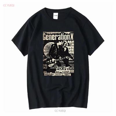 The Generation X T Shirt Punk Rock 70s TE5413 Vintage Washed Slightly Streetwear Versatile Unisex Comfortable Soft Stretched