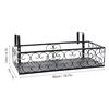 Iron Balcony Hanging Flower Rack Pot Stand with Strong Bearing Capacity,  and  -lasting for Yard Fence, Balcony Garden, Balcony Railing