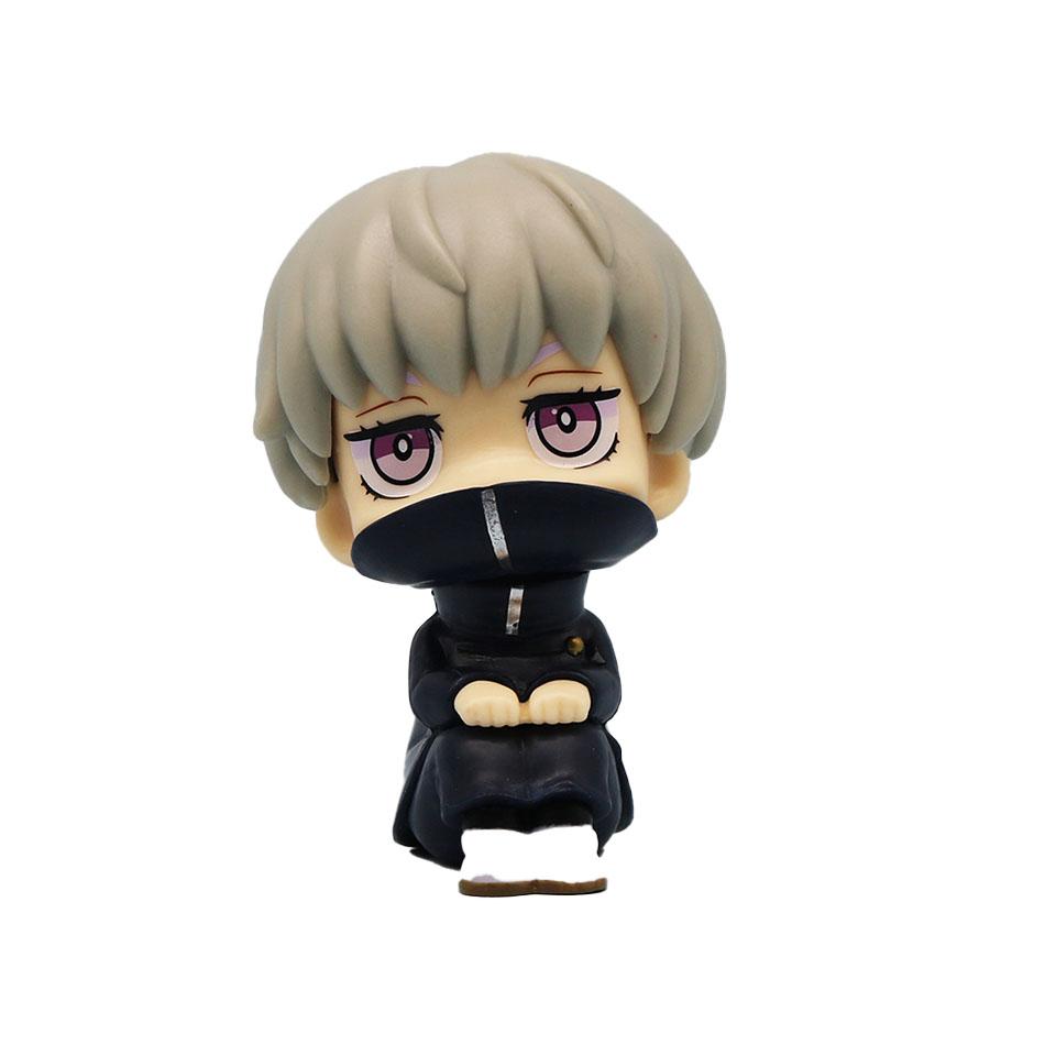 New 5Pcs/set Jujutsu Kaisen Cute Yuji Itadori Gojo Satoru Q Ver. PVC Action Figures Anime Figure Model Toys Collection Doll Gift