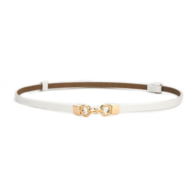 Women's Stylish Thin Leather Belt for Skirts, Dresses, and Coats