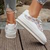 Fashion Women's Casual Thick Sole Shoes Rhinestone Design Comfortable Versatile Sports Shoes Low Top Fashion Chunky sneakers