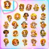 50 Sunflower Girl Stickers Sunflower Creative Cartoon Little Daisy Girl Stickers Summer Fresh