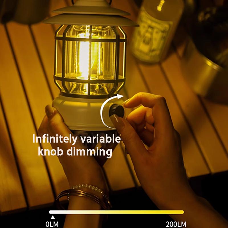 Camping Light Solar-Powered Long-Lasting Rechargeable Portable Lighting Lamp