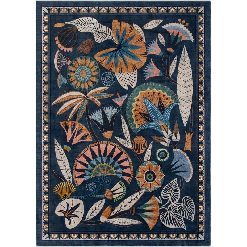 

Ковер для гостиной Нескользящий Мягкий Машинная стирка Коврик для пола в спальню Богемный стиль Большой размер Ковер для украшения дома 50x80cm